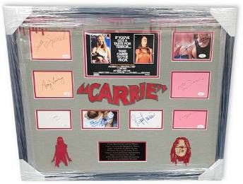 Carrie Cast Signed Autographed Collage Photo Framed Soles Spacek Travolta