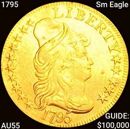 1795 Sm Eagle $5 Gold Half Eagle CLOSELY UNCIRCULA