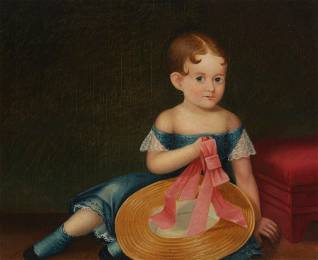 William Matthew Prior (1806-1873),Portrait of Marion L. Wardwell (1851-1943) at age 2, 1853, Oil on