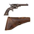 Allen & Wheelock Sidehammer Pocket Revolver with Holster Identified to Lt. F.A. Cummings - 1st Maine