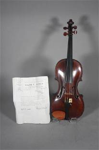 1790 Old Violin by the old English Makers Chas and Samull Thompson of St. Paul's Churchyard, London.: 1790 Old Violin by the old English makers Chas and Samull Thompson of St. Paul's Churchyard, London. With certify the violin