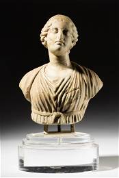 Roman Marble Bust of a Woman